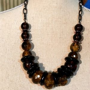 Women's Big Bead Statement Necklace